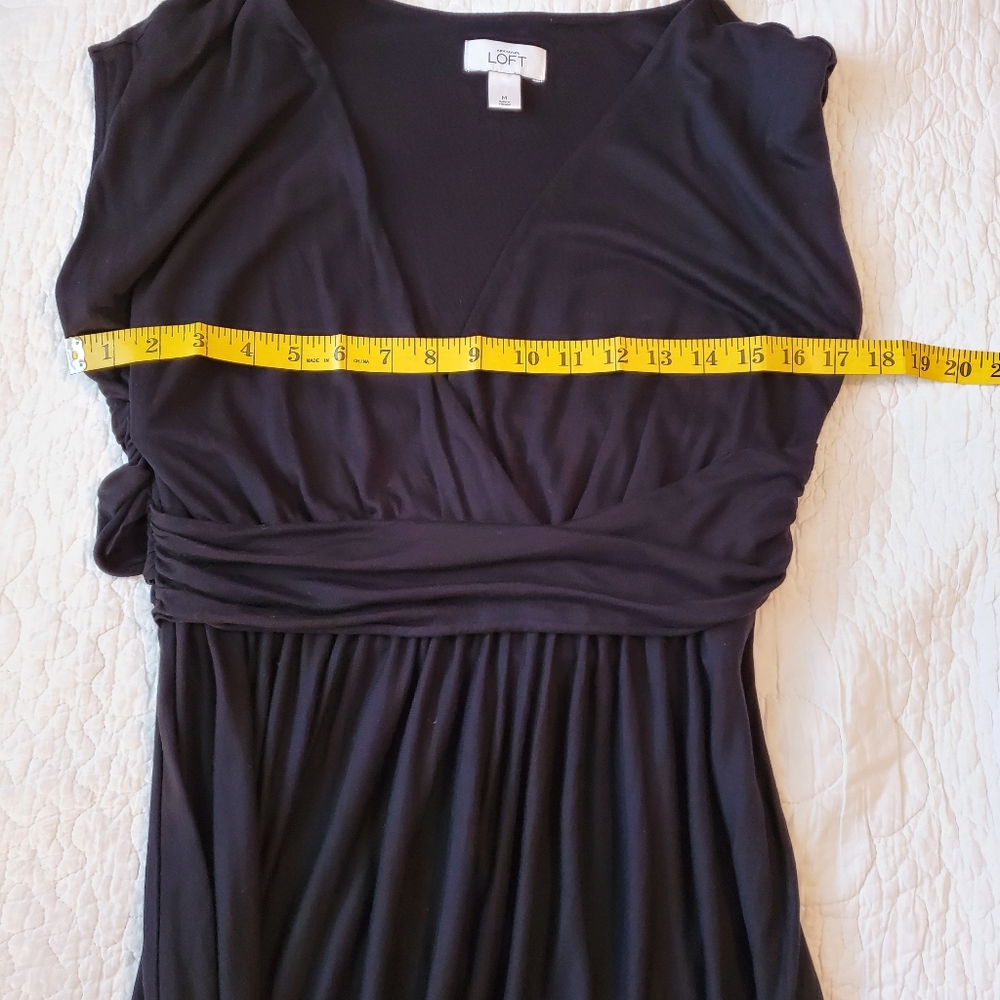 Ann Taylor Loft Faux Wrap Sleeveless Dress - Picture 7 of 9